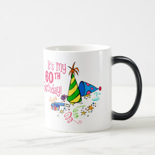 Es ist mein 60. Geburtstag (Party-Hüte) Verwandlungstasse