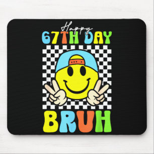 Es ist mein 67. Schultag Bruh Six Seven Meme Junge Mousepad