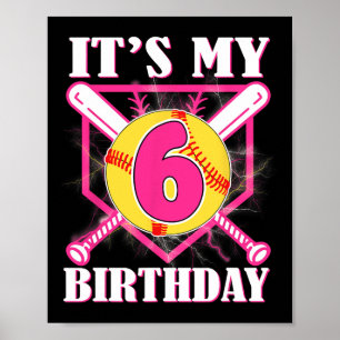 Es ist mein 6. Geburtstag 6 Jahre alter Geburtstag Poster