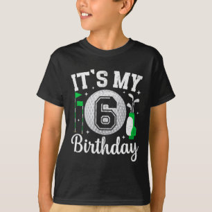 Es ist mein 6. Geburtstag Golf 6 Jahre alter Golfs T-Shirt