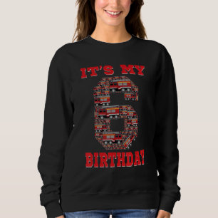 Es ist mein 6. Geburtstag Junge Feuerzug 6 Jahre a Sweatshirt