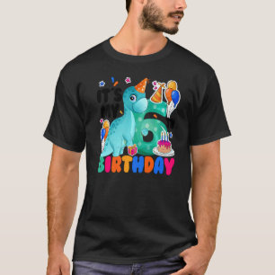 Es ist mein 6. Geburtstags-Glück 6 Jahre alter Din T-Shirt