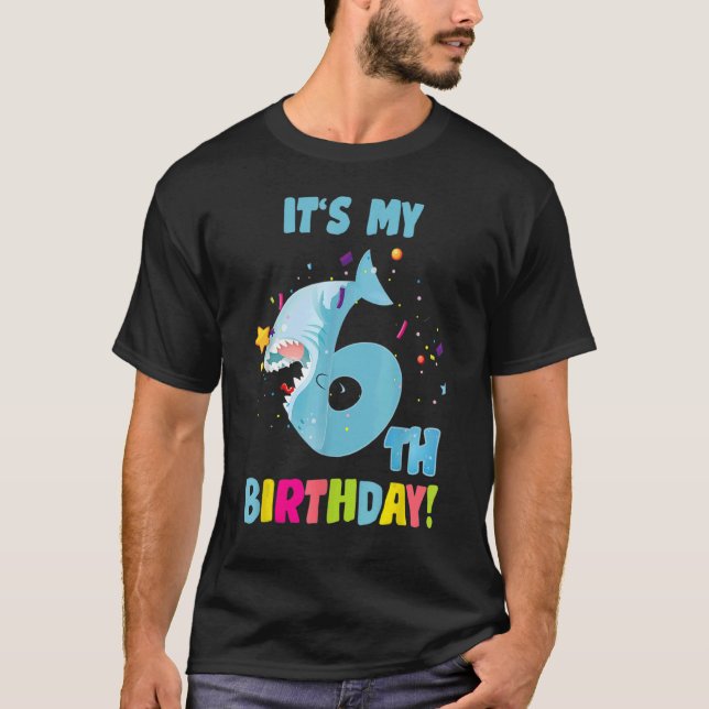 Es ist mein 6-jähriges 6-jähriges Party Birthday B T-Shirt (Vorderseite)