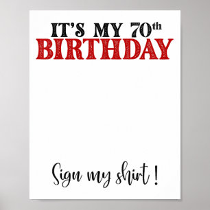 Es ist mein 70. Geburtstag Süßes 70 Jahre altes Fr Poster