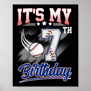 Es ist mein 7. Geburtstag Bysebyll 7 Jahre alt Geb Poster