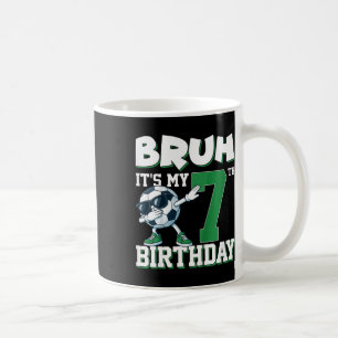 Es ist mein 7. Geburtstag Junge Fußball Fußbyll 7  Kaffeetasse