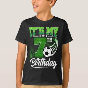 Es ist mein 7. Geburtstag Junge Fußball Ll 7 Jahre T-Shirt
