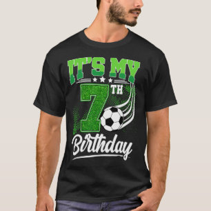 Es ist mein 7. Geburtstag Junge Fußball Ll 7 Jahre T-Shirt