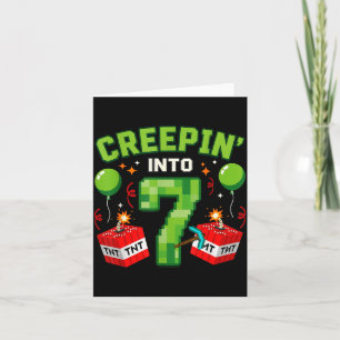 Es ist mein 7. Geburtstag Junge Gamer Creen’ wird  Karte
