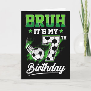 Es ist mein 7. Geburtstag Junge Sport Fan 7 Jahre Karte