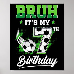 Es ist mein 7. Geburtstag Junge Sport Fan 7 Jahre Poster