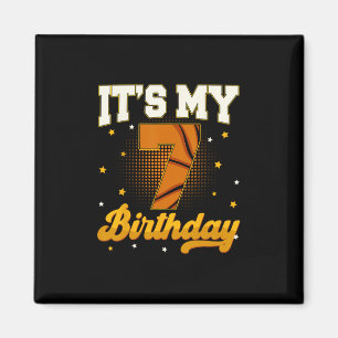 Es ist mein 7. Geburtstag Sketll Junge 7 Jahre alt Magnet