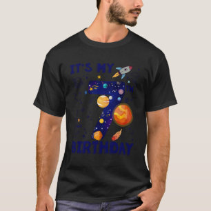 Es ist mein 7. Geburtstagskind Outdoor Space B-Day T-Shirt