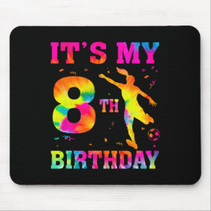 Es ist mein 8. Geburtstag Fußball 8 Jahre alte Par Mousepad