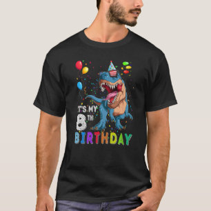 Es ist mein 8. Geburtstag Happy 8 Jahre Dinosaur R T-Shirt