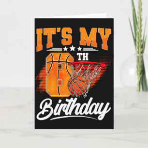 Es ist mein 8. Geburtstag Junge Basketball 8 Jahre Karte