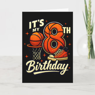 Es ist mein 8. Geburtstag Sketll Fan 8 Jahre alt B Karte