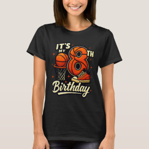 Es ist mein 8. Geburtstag Sketll Fan 8 Jahre alt B T-Shirt