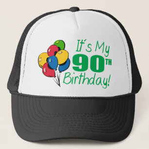 Es ist mein 90. Geburtstag (Ballone) Truckerkappe