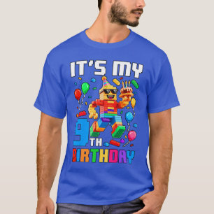 Es ist mein 9. Geburtstag Baustein 9 Jahre alter J T-Shirt