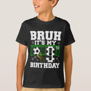 Es ist mein 9. Geburtstag Junge Fußball 9 Jahre al T-Shirt