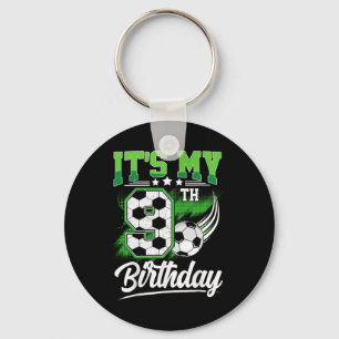 Es ist mein 9. Geburtstag Junge Fußball Ll 9 Jahre Schlüsselanhänger