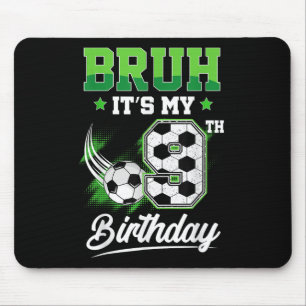 Es ist mein 9. Geburtstag Junge Sport Fan 9 Jahre Mousepad