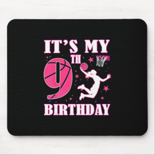 Es ist mein 9. Geburtstag Sketll Thema 9 Jahre alt Mousepad
