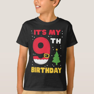 Es ist mein 9. Geburtstag Weihnachten 9 Jahre alte T-Shirt
