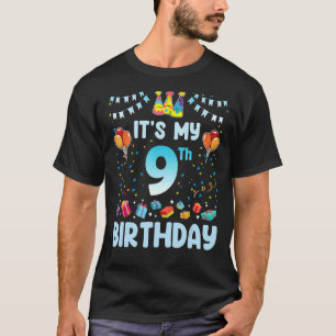 Es ist mein 9. Geburtstags-Happy-Geburtstagskamera T-Shirt