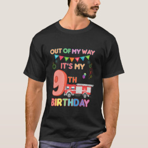Es ist mein 9. Geburtstagsjunge Feuerwehrmann T-Shirt