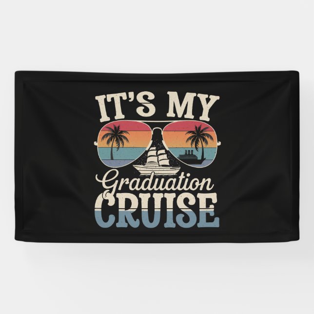 Es ist mein Abschluss Cruise Graduate Trip Ship Re Banner (Horizontal)