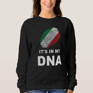 Es Ist Mein Dna Fingerabdruck Italienische Landesf Sweatshirt