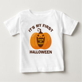 Es ist mein erster Halloween-Trick oder Treat Pump Baby T-shirt