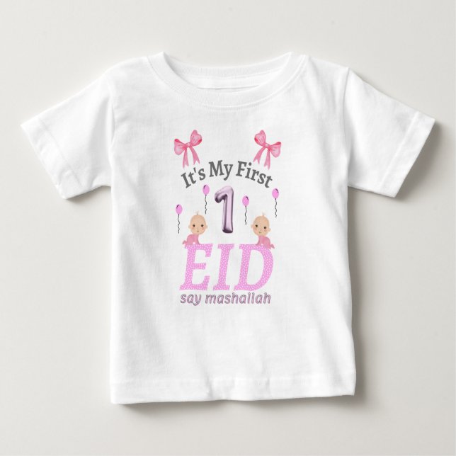 Es ist mein erstes Kind - sagen wir mashallah Baby T-shirt (Vorderseite)