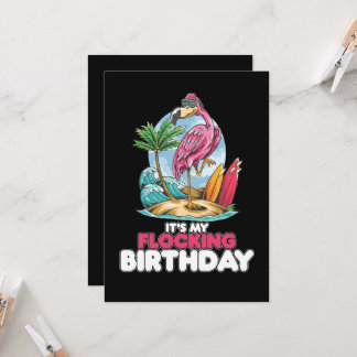 Es ist mein faszinierender Geburtstag Flamingo Einladung