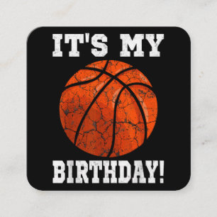 Es ist mein Geburtstag Basketballliebhaber Geschen Quadratische Visitenkarte