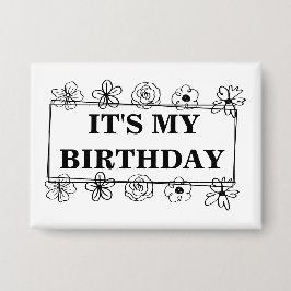 Es ist mein Geburtstag Button