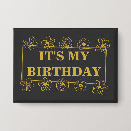 Es ist mein Geburtstag Button