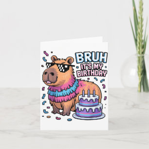Es ist mein Geburtstag Capybara Nata Junge Mädchen Karte
