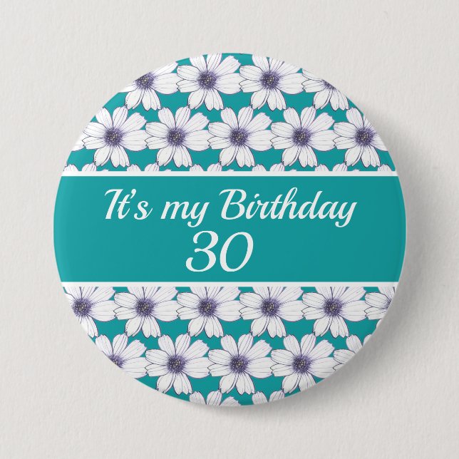 Es ist mein Geburtstag "Custom Birthday" Button (Vorderseite)