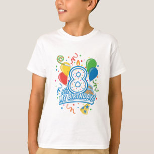 Es ist mein Geburtstag! Die acht Jahre das T-Shirt