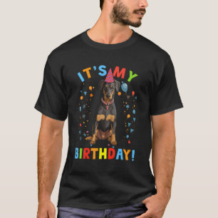 Es ist mein Geburtstag Doberman gibt Niedlichen Hu T-Shirt