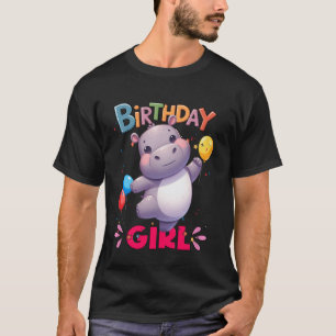 Es ist mein Geburtstag für Mädchen Nilpferd süßes T-Shirt
