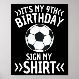 Es ist mein Geburtstag Fußball Schild Mein Grafik 
