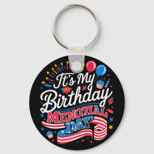 Es ist mein Geburtstag Gedenktag cool retro lustig Schlüsselanhänger