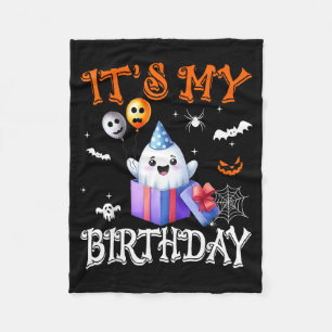 Es ist mein Geburtstag Gespenst Frohe Halloween Ge Fleecedecke