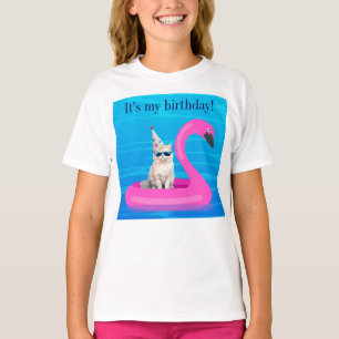 Es ist mein Geburtstag Katzen Schwimmring T-Shirt