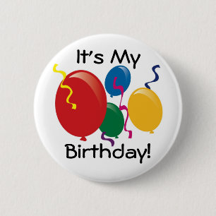 Es ist mein Geburtstag!  Knopf Button