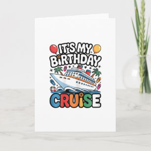 Es ist mein Geburtstag Kreuzfahrt Cute Pink Meer R Karte